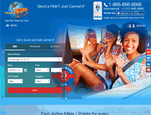 Tablet Screenshot of carmellimo.com